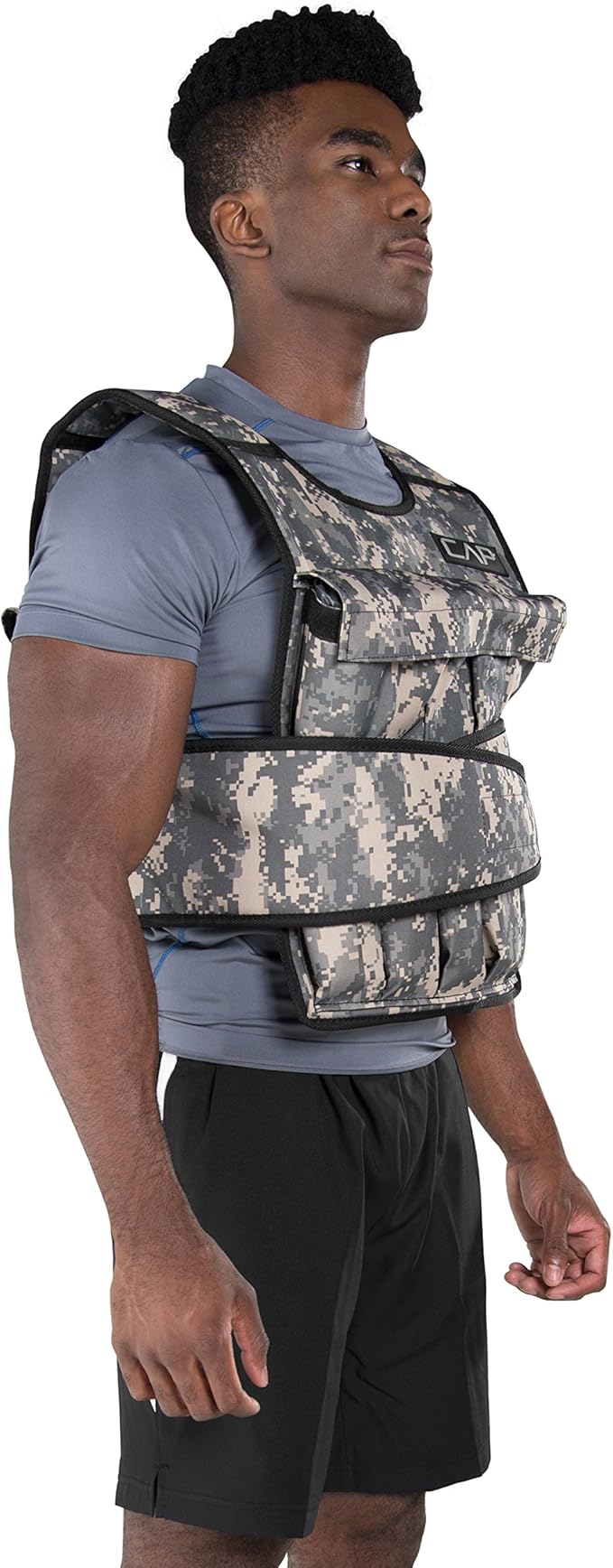 CAP Barbell Adjustable Weighted Vest | 20-150 lbs | Heavy-Duty Workout Vest with Removable Iron Weights for Strength Training, Cardio, Running, and Calisthenics