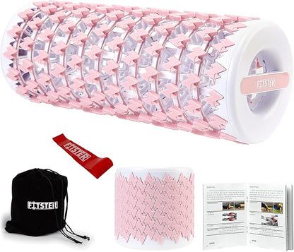 Collapsible Foam Roller for Exercise and Recovery (13 Inches), Easily Portable at 5.5 inches (Pink)