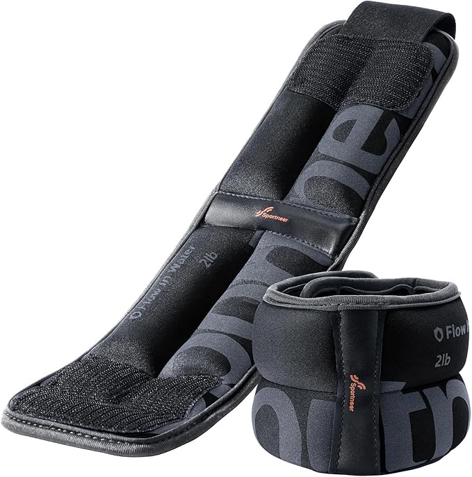 Sportneer Ankle Weights for Men Women Strength Training, 4/10 lbs Pair Leg Weights Set Comfortable and Soft Perfect for Dancing Running Walking Fitness Workout