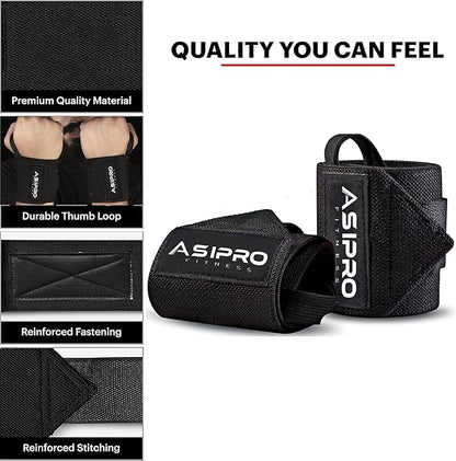 Wrist Wraps for Weightlifting 18" Wrist Straps for Weightlifting Weight Lifting Wrist Wraps for Men & Women, Muñequeras para Gym Wrist Support for Working Out, Gym Wrist Wraps for Powerlifting