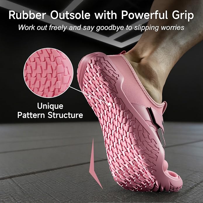 MANUEKLEAR Deadlift Shoes - Weight Lifting Shoes for Men Women - Weightlifting Squat Shoes Fitness Cross-Trainer Barefoot Gym Training Sneakers