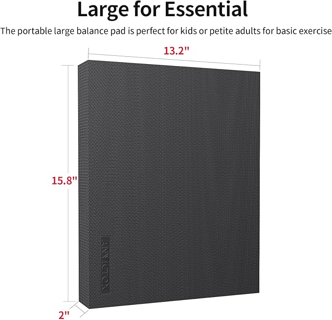 Balance Pad 15.8 * 13.2 * 2 inch,Large Balance Pad for Physical Therapy,Foam Balance Board for Rehabilitation Stability Workout Knee and Ankle Exercise Strength Training