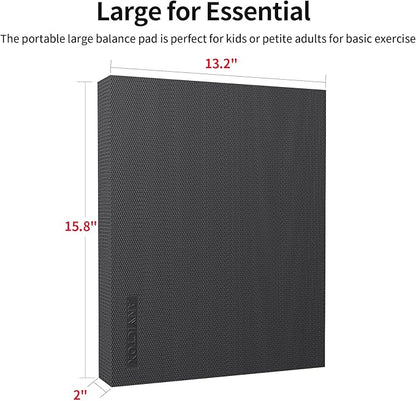 Balance Pad 15.8 * 13.2 * 2 inch,Large Balance Pad for Physical Therapy,Foam Balance Board for Rehabilitation Stability Workout Knee and Ankle Exercise Strength Training