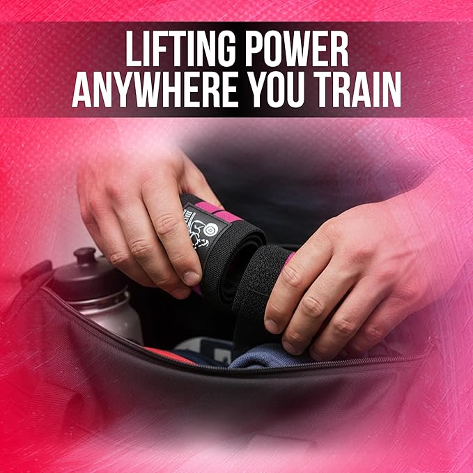 Nordic Lifting Wrist Wraps (1 Pair/2 Wraps) – Lifting Wrist Wraps with Thumb Loop for Weightlifting, Powerlifting & CrossFit – Durable Wrist Support Straps for Men & Women – Gym Essentials for Heavy Lifts