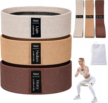 Neutral Resistance Bands Set – Heavy-Duty Exercise Bands for Glutes, Full-Body Strength Training, Home Workouts & Stretching