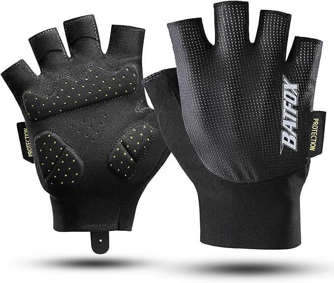 BATFOX Cycling Gloves for Men Women Road Mountain Bike Riding Gloves - Anti-Slip Bike Glove for Fitness Cycling Training Outdoor Sports