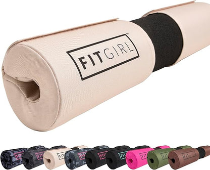FITGIRL - Squat Pad and Hip Thrust Pad for Leg Day, Barbell Pad Stays in Place Secure, Thick Cushion for Comfortable Squats Lunges Glute Bridges, Olympic Bar and Smith Machine