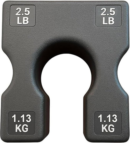 2.5 LB and 5 LB Weight Stack Add On – Weight Stack Adapter Plate for Home Gym & Exercise Machines, Add Resistance to Weight Stack, Incremental Weight Adjustments for Improved Strength Training Results