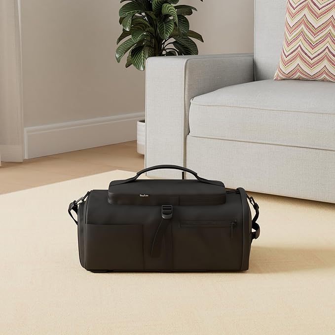 Gym Bag for Women with Shoe Compartment and Wet Pocket Convertible Gym Backpack workout Duffel Bag Multiple Pockets 30L