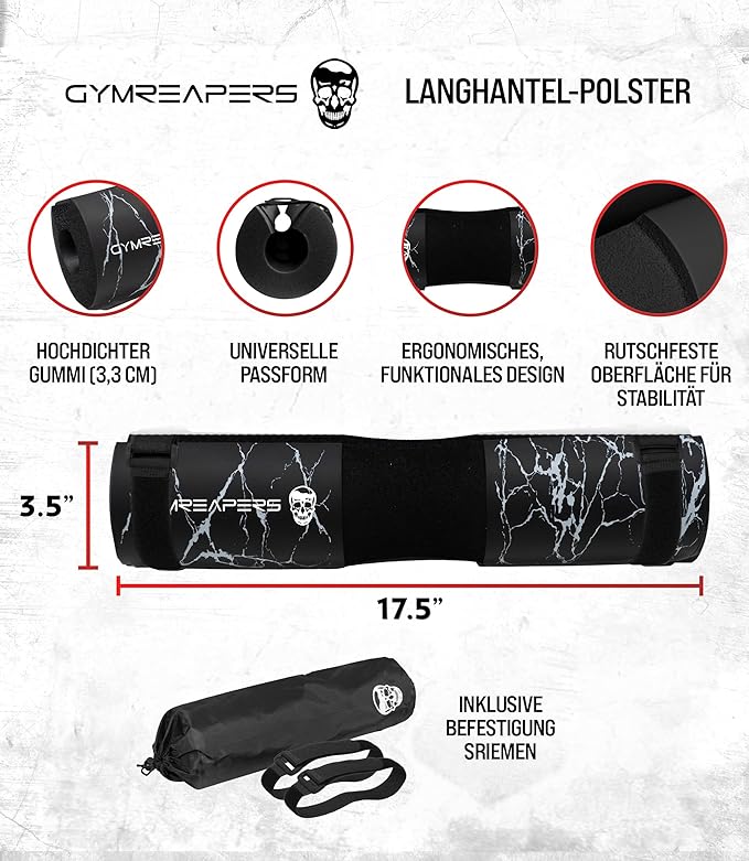 Gymreapers Barbell Squat Pad - Protective Bridge Pad For Hip Thrust, Squats, Lunges - Hip Support, Neck Protection For Bar