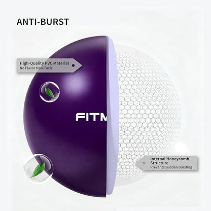 FITMIND_Pilates Ball 10 Inch Anti-Burst Slip Resistant Mini Yoga Ball for Fitness, Core Training, Physical Therapy, Balance, Stability, Stretching 200kg 440lbs Capacity