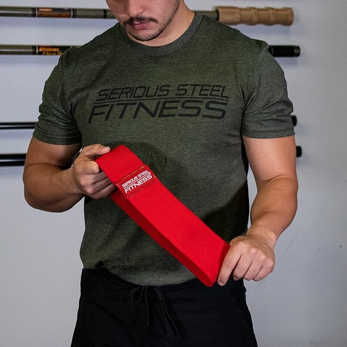 Serious Steel Fitness Hip and Glute Activation Band | Squat & Deadlift Warm-up Band for HIPS and Glutes