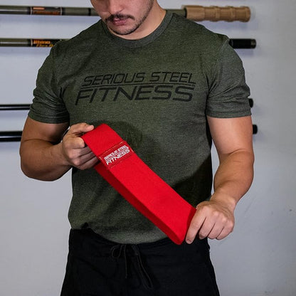 Serious Steel Fitness Hip and Glute Activation Band | Squat & Deadlift Warm-up Band for HIPS and Glutes