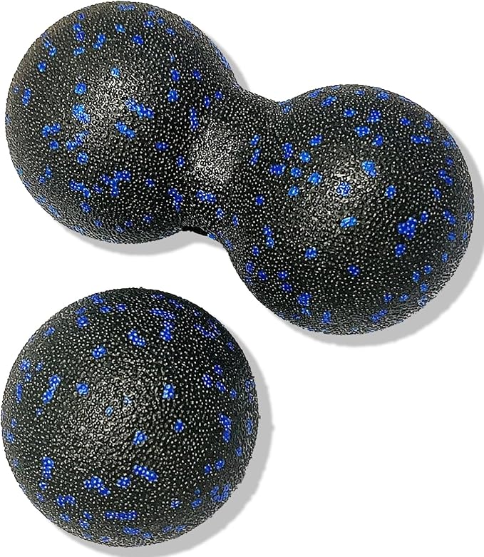 Peanut Massage Ball - Double Lacrosse Massage Ball & Mobility Ball for Physical Therapy - Deep Tissue Massage Tool for Myofascial Release, Muscle Relaxer, Acupoint Massage