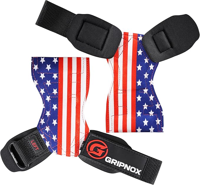 Premium Weight Lifting Grips & Straps for Deadlifts & Powerlifting – Anti-Slip Leather and Rubber Grip with Padded Wrist Wrap Support –