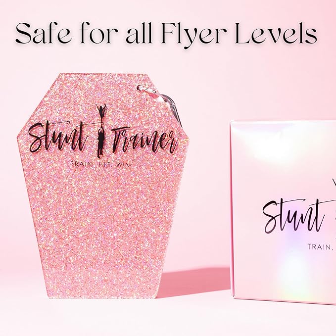 Pink Stunt Trainer – Cheerleading Flyer Balance Board for Stunt Practice | Improve Core Strength, Stability & Body Control | Compact Training Tool for Flyers of All Levels