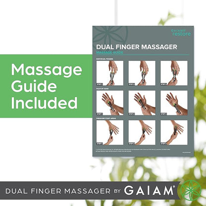 Gaiam Finger Massager Dual-Sided Hand