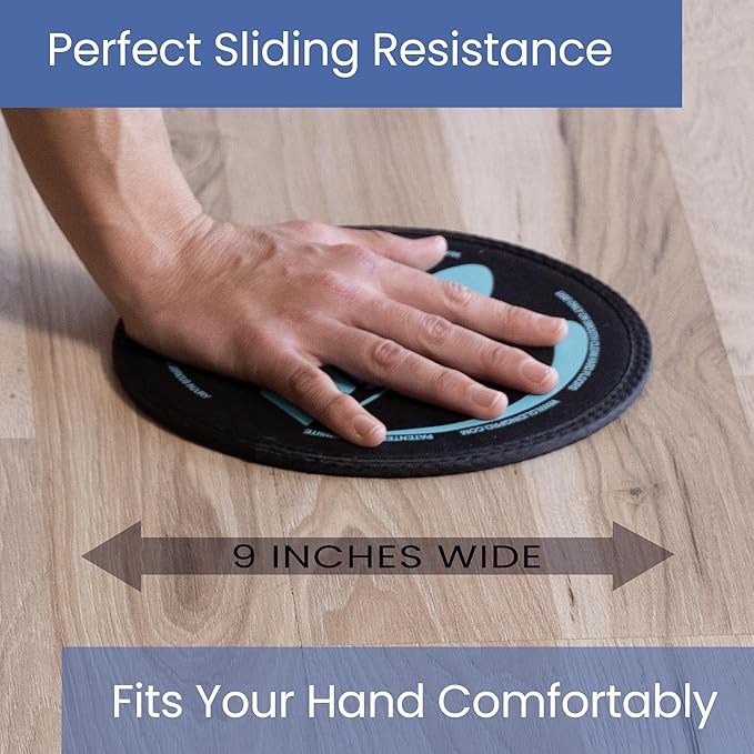 Gliding Exercise Discs: Club Pack for Hardwood Floors (25 Pair, Black) Workout Sliders in Bulk