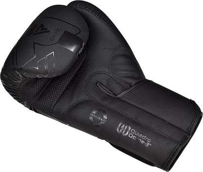 RDX Boxing Gloves, Pro Training Sparring, Maya Hide Leather, Muay Thai MMA Kickboxing, Men Women Adult, Heavy Punching Bag Focus Mitts Pads Workout, Ventilated Palm, Multi Layered, 8 10 12 14 16 18 Oz