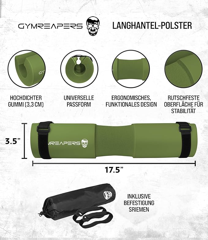 Gymreapers Barbell Squat Pad - Protective Bridge Pad For Hip Thrust, Squats, Lunges - Hip Support, Neck Protection For Bar