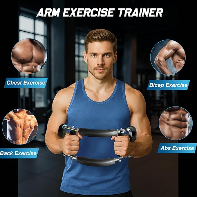 Twister Arm Trainer – Adjustable Forearm Strengthener – Exercise Equipment for Men & Women – Chest Workout Equipment – Portable Detachable –Home Workout Suspension Trainer – 40-90lb
