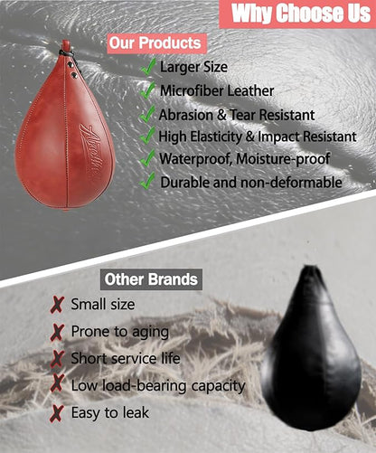 Boxing Speed Punching Bag MMA Training Speed Ball Hanging Swivel Reflex Bag Equipment Workout Kicking Martial Arts Home Gym Exercise Speedball