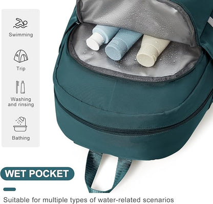 coofay Gym Backpack For Women Waterproof Backpack With Shoe Compartment Lightweight Travel Backpack Sports Backpacks Small Gym Bag