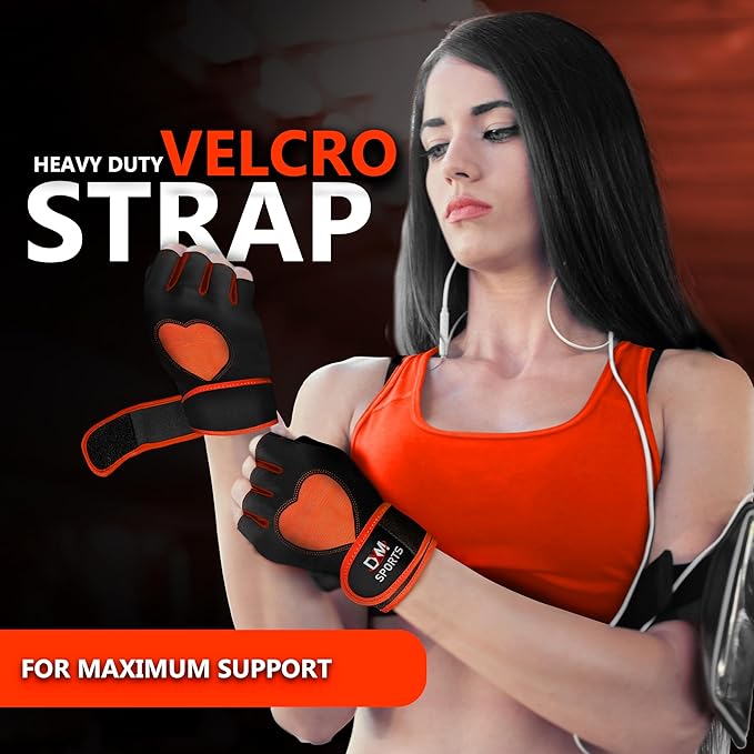 DXM SPORTS Workout Gloves for Women with Wrist Support - Weight Lifting Gloves for Gym, Cycling, Training - Exercise Gloves for Women