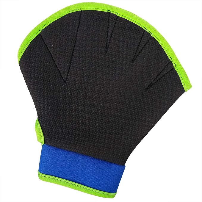 Flow Swimming Resistance Gloves - Webbed Gloves for Water Aerobics, Aquatic Fitness, and Swim Training