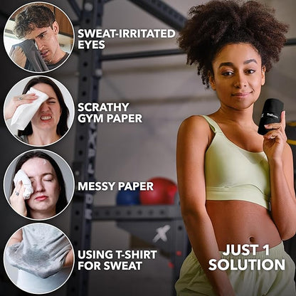 Microfiber Workout Towels - Quick Dry, Highly Absorbing, Odor-Free, for Men & Women - Gym Sweat Sports Towel for Hot Yoga, Tennis, Running, Exercise, Working Out, Camping, Set of 5 Black