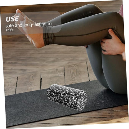 Yoga Column Foam Roller Muscle Relaxing Massage Tool Lightweight High-Density Foam with Non-Slip Groove Surface for Fitness Workout and Leg