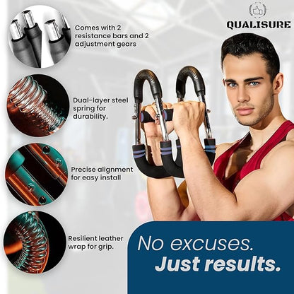 Ultimate Twister Arm Trainer for Men & Women, 3-Level Portable Chest and arm Trainer (40–110 lbs), 27° Ergonomic Arm Workout Equipment, Adjustable Chest Machine Home Gym & Travel Fitness Tool