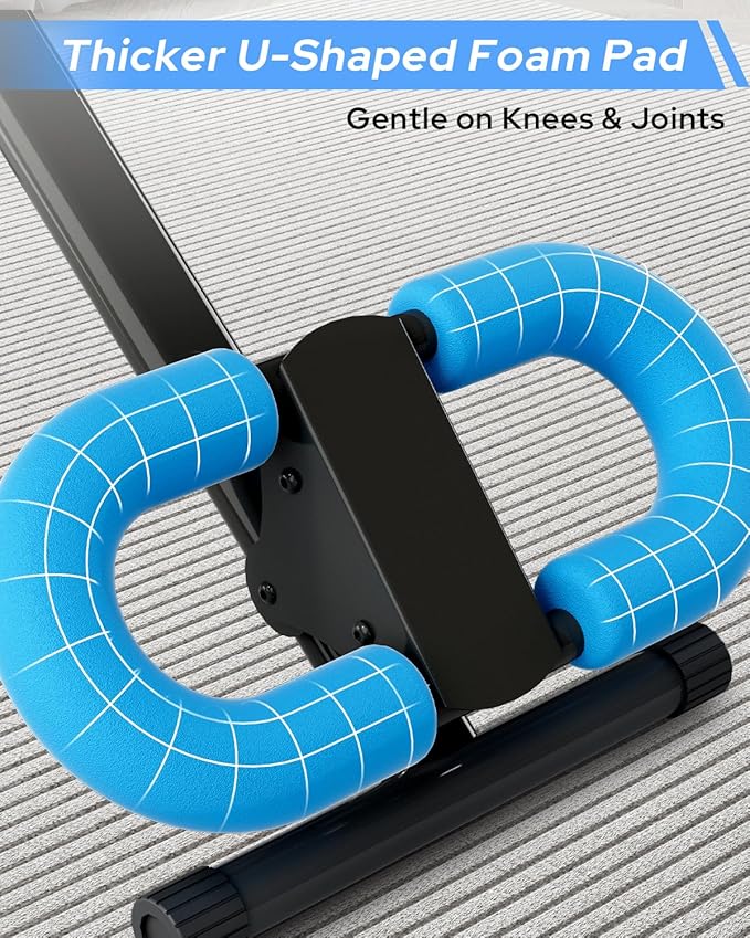 AB Machine Ab Workout Equipment, Adjustable Ab Trainer Machine for Abs Workout at Home Gym, Foldable, Knee Protection