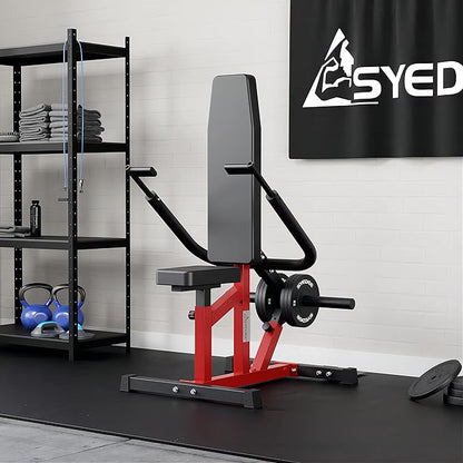 Seated Dip Machine Plate Loaded- Tricep Dip Press Machine with Cable Bar for Biceps Chest Training, Hold up to 400LBS