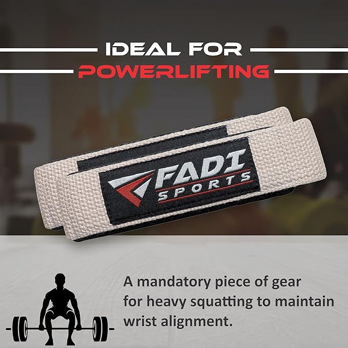 Lifting Wrist Straps for Weightlifting, Bodybuilding, Powerlifting & Deadlifts – 24 Inch Cotton Straps with Padded Neoprene for Strength Training & Grip Support