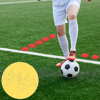 PATIKIL Spot Markers, Non-Slip Floor Dots Agility Markers Flat Field Cones Poly Dots