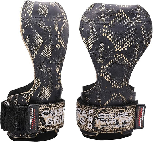Cobra Grips PRO Weight Lifting Gloves Heavy Duty Straps Alternative with Power Lifting Hooks Padded Wrist Support for Deadlifts & Bodybuilding