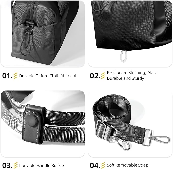ALUSBELL Women's Sport Gym Tote Bag Small Duffels Bag with Wet Compartment, Carry On Crossbody Bag For Sport Travel Workout