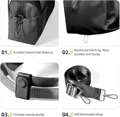 ALUSBELL Women's Sport Gym Tote Bag Small Duffels Bag with Wet Compartment, Carry On Crossbody Bag For Sport Travel Workout