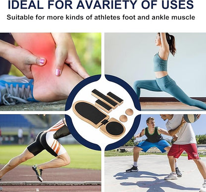Ankle Foot Strengthener Trainer for Sprained Ankle, Ankle Balance Board for Stability Exercises, Severe Ankle Injury Rehab Physical Therapy, Anti-Slip Wood Wobble Board