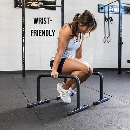 REP Fitness Parallette Bars | Push Up Handles for Floor | Calisthenics Equipment | Strength Training Tool | Gymnastics Workout Stand | Home Gym Gear | Heavy Duty Dip Station | Portable Exercise Bar