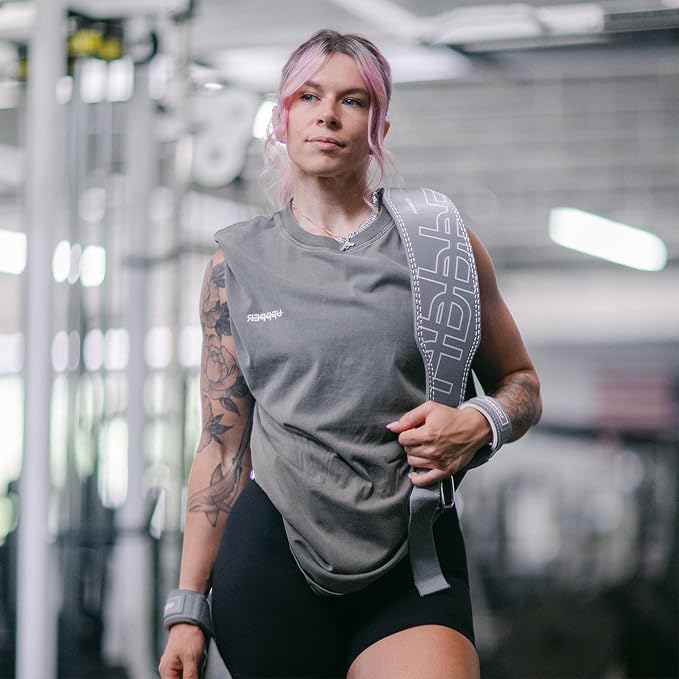 UPPPER Weight Lifting Belt - Double Prong 4” to 2.5” Tapered Premium Lifting Belt for Men and Women - Ultimate Back Support For Weightlifting and Powerlifting | Premium Fitness Gear