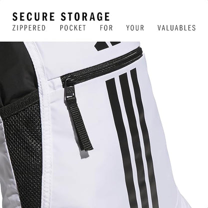 adidas Alliance Sackpack – Drawstring Backpack for Sports, Small Gym Bag