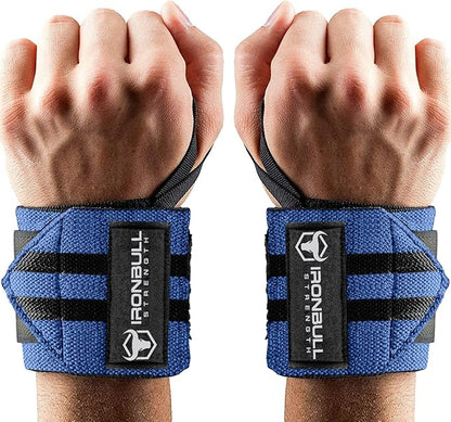 Wrist Wraps for Weightlifting (USPA & IPL Approved) - 18” Premium Quality Wrist Straps for Weightlifting - Weight Lifting Wrist Wraps with Thumb Loop - Best Gym Wrist Wraps for Lifting Weights, Curls & Dips - Lifting Wrist Wraps for Bench, Powerlifting...