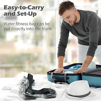UICE Heavy Duty Adjustable Aqua Bag Ultimate Core and Balance Workout-Sandbag Alternative Portable Stability Fitness Equipment for Training Ball Shape Home Outdoor Water Weights Sandbag Alternative