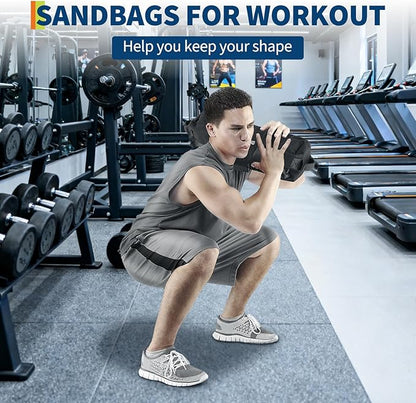 GarveeLife Workout Sandbag Unfilled - 5-200 LBS Heavy Duty Fitness Sandbag for Strength Training, Core & Full-Body Exercises | Adjustable Weight Home Gym