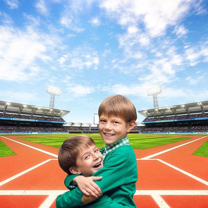 7x5ft Baseball Backdrop Baseball Field Stadium Photography Background Outdoor Sport Theme Kids Boys Birthday Party Banner Decorations Sport Games Adults Portrait Video Studio Prop Decor