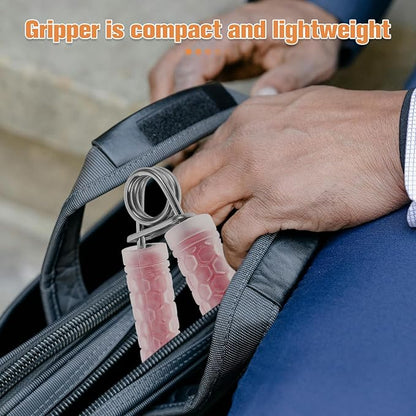 Grip Strength Trainer Hand Workout Grip Exerciser with Finger Extension for Forearm Training Red Crystal Massage for Men Fitness