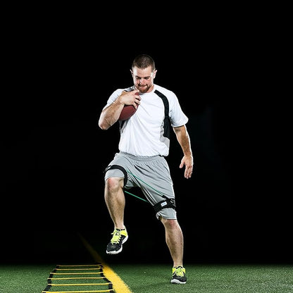 Leg Resistance Bands for Speed, Agility & Fitness Training | 4-Level Athletic Resistance System for All Ages | Includes Stretch Strap & Digital Training Program