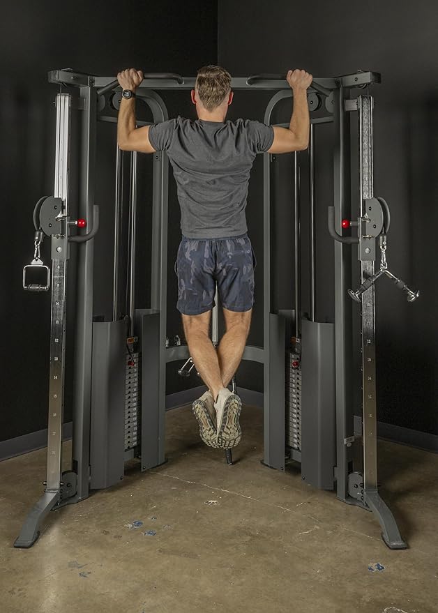 XMARK Functional Trainer Cable Machine, Dual Weight Stack Cable Pulley Machine for Strength Training, Commercial and Home Gyms, and Rehab Facilities